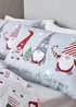 Catherine Lansfield Kids Brushed Cotton Christmas Gonk Reversible Duvet Cover Set - Single Image 3