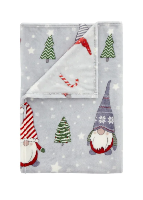 Catherine Lansfield Christmas Gonk Fleece Cosy Blanket Throw - One Size Image 5