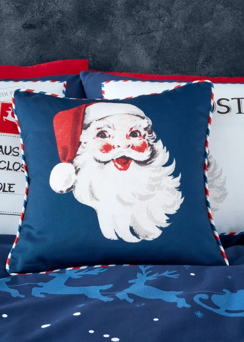 Catherine Lansfield Letters To Santa Cushion with pocket (43x43cm) - One Size Image 3