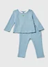 Baby Blue Waffle Set (Newborn-23mths) - Age 0 - 3 Months Image 1