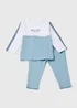 Baby Blue & White Dream Big Jersey Set (Newborn-23mths) - Age 6 - 9 Months Image 1