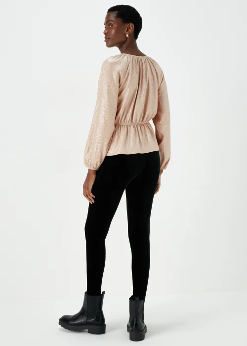 Cream Long Sleeve Volume Top - Small Image 2