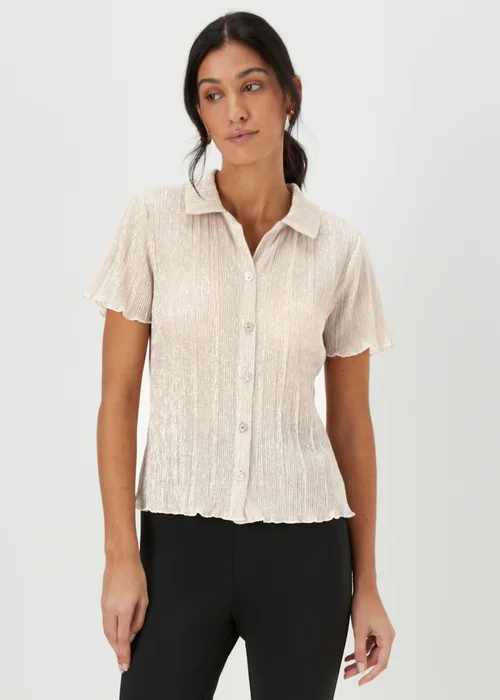 Cream Metallic Shirt - 8 Image 1