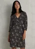 Multicoloured Floral Ruched Sweetheart Mini Dress - 8 Image 1