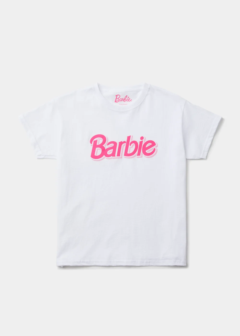 Girls White Barbie Logo T-Shirt (3-15yrs) - 3-4 Yrs Image 1