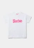 Girls White Barbie Logo T-Shirt (3-15yrs) - 3-4 Yrs Image 1
