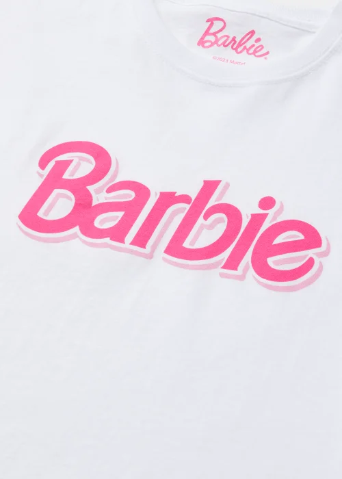 Girls White Barbie Logo T-Shirt (3-15yrs) - 3-4 Yrs Image 2