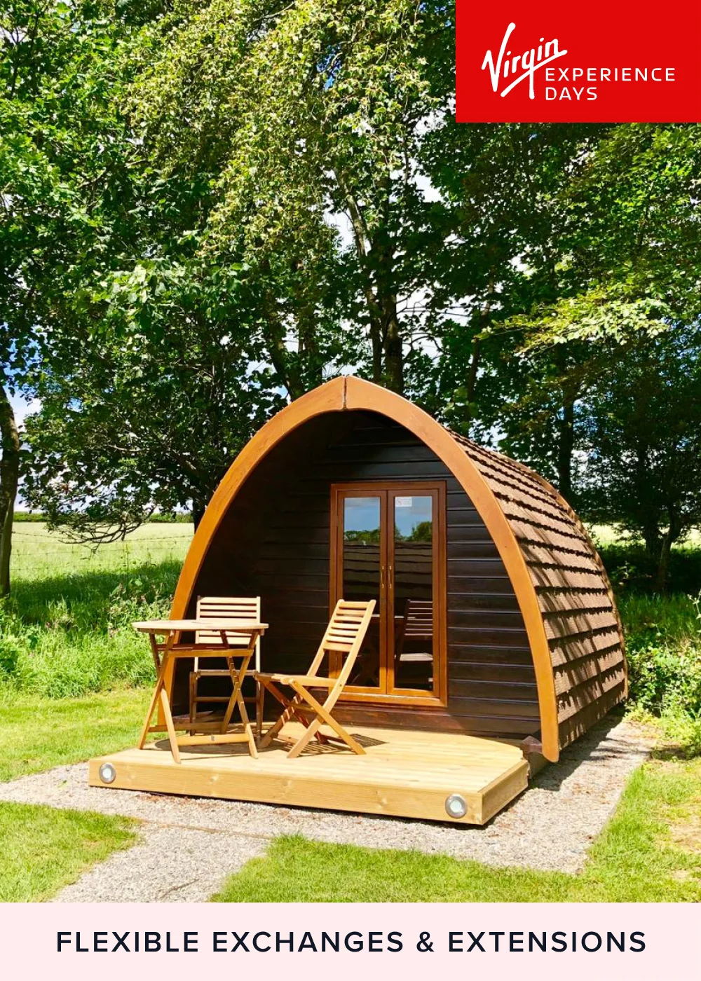 Virgin Experience Days One Night Glamping Pod Break in Devon - No Size Image 1