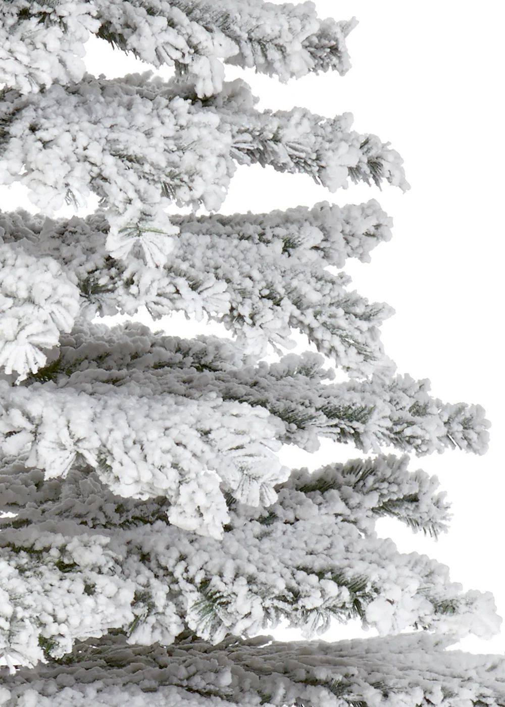 Premier Decorations Flocked Mountain Pine Christmas Tree (6ft) - 6ft Image 3