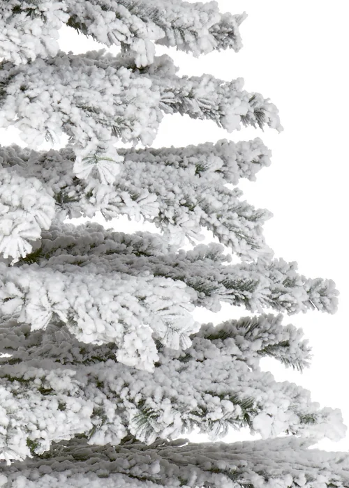 Premier Decorations Flocked Mountain Pine Christmas Tree (6ft) - 6ft Image 3