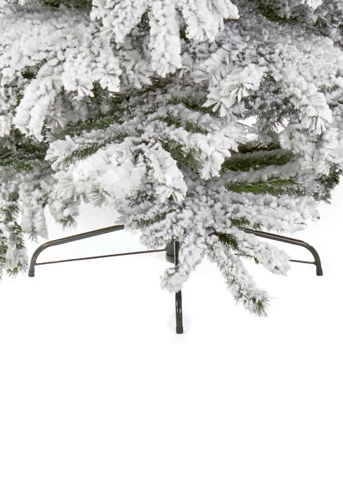 Premier Decorations Flocked Mountain Pine Christmas Tree (6ft) - 6ft Image 4