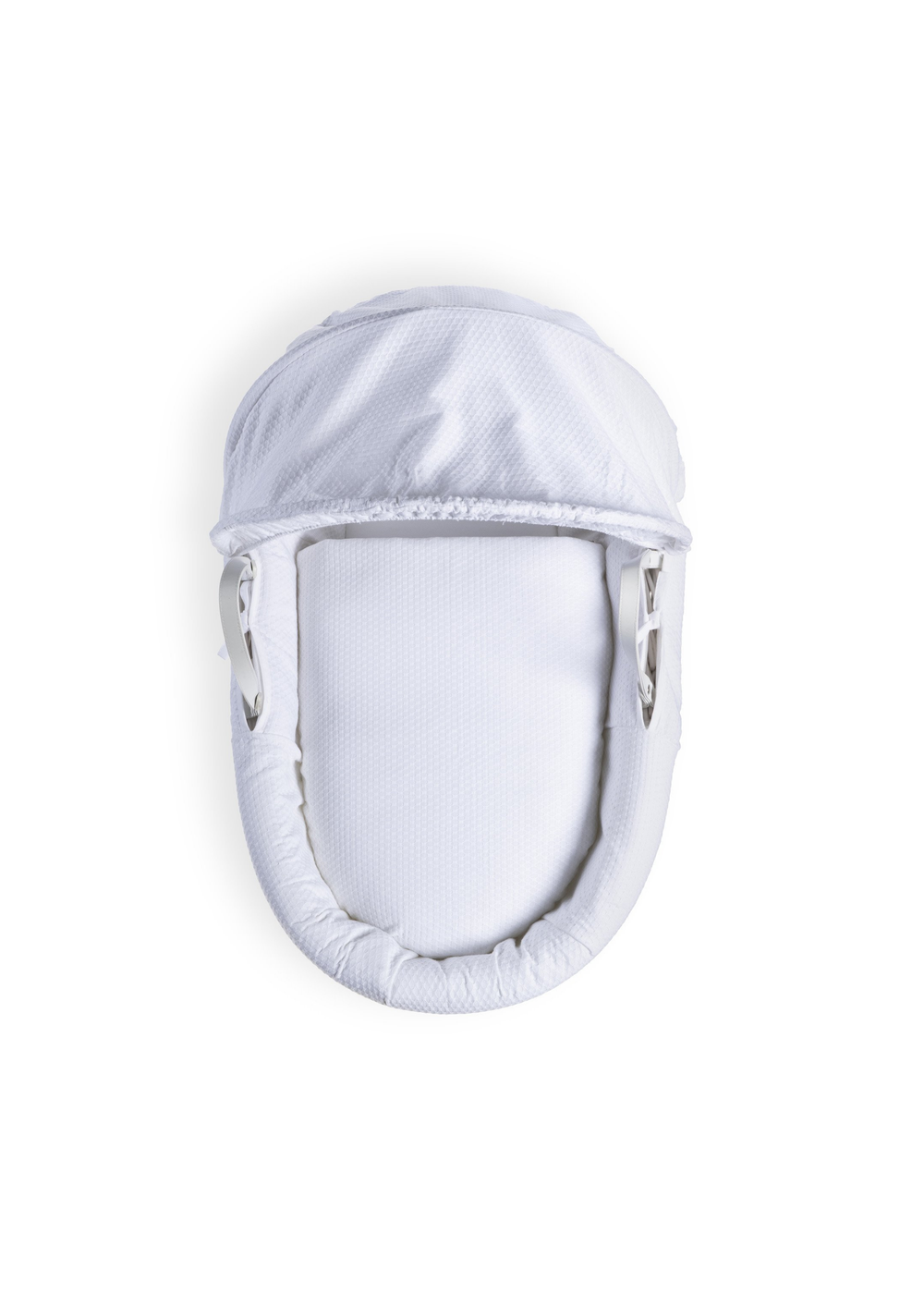 Clair de Lune White Cotton Dream Wicker Moses Basket & White Deluxe Stand - One Size Image 3