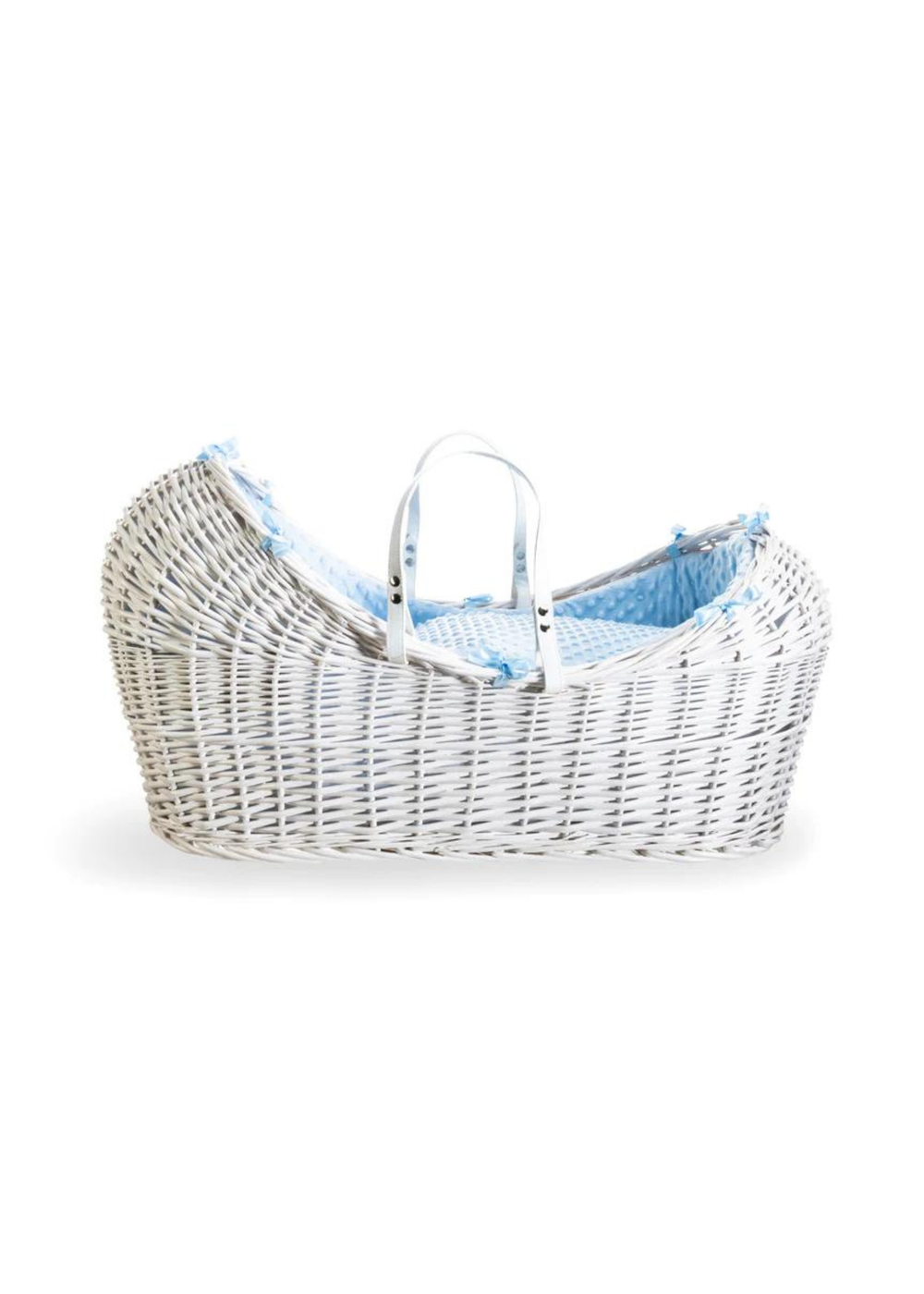 Clair de Lune Blue Dimple White Wicker Noah Pod ® - One Size Image 2