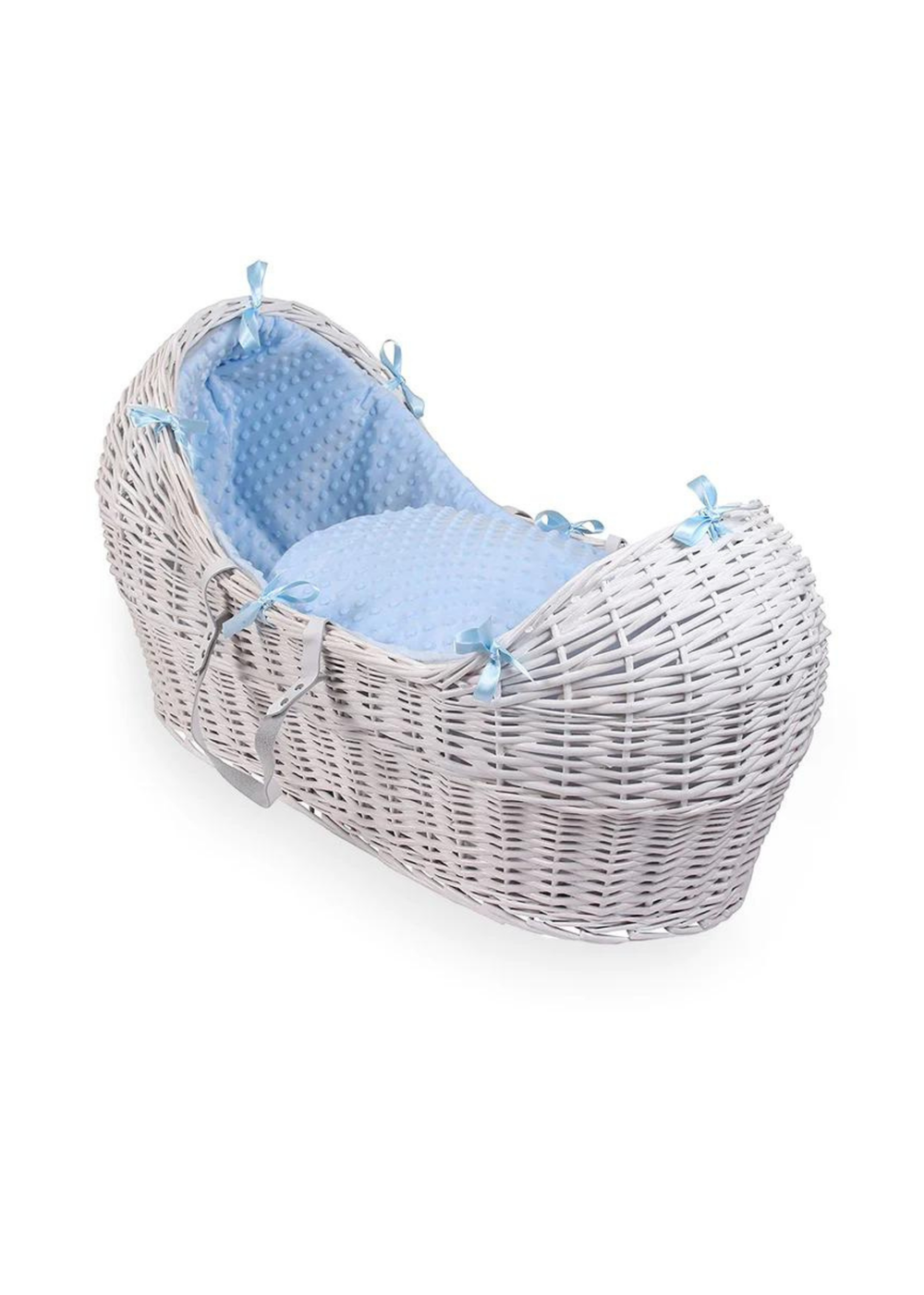 Clair de Lune Blue Dimple White Wicker Noah Pod ® - One Size Image 1