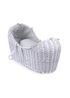 Clair de Lune Grey Dimple White Wicker Noah Pod ® - One Size Image 1
