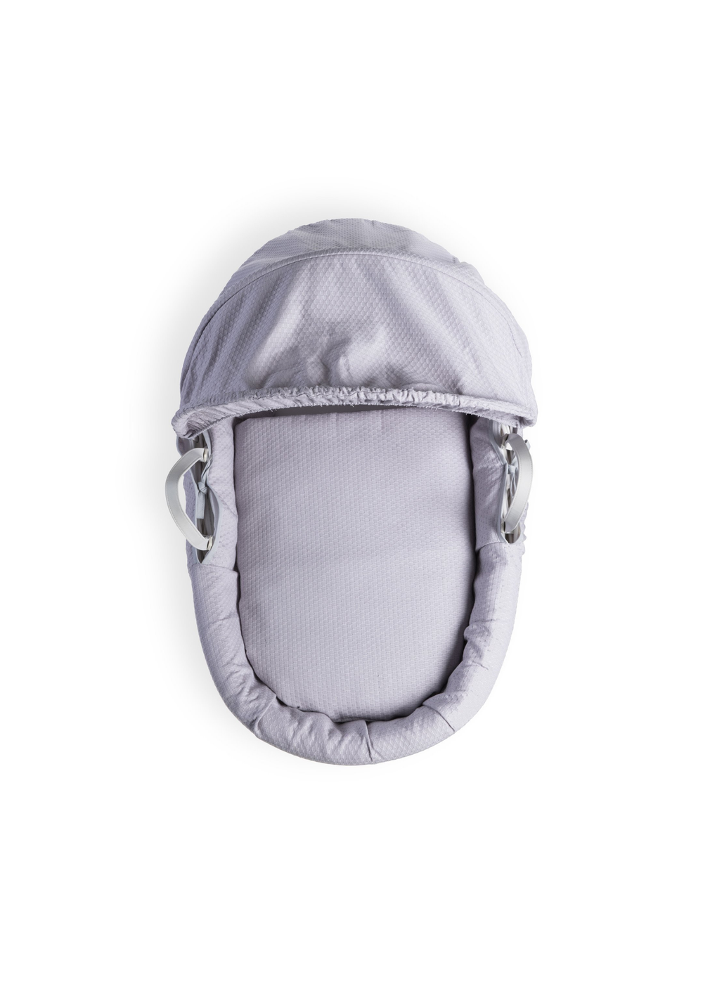 Clair de Lune Grey Cotton Dream Wicker Moses Basket - One Size Image 2