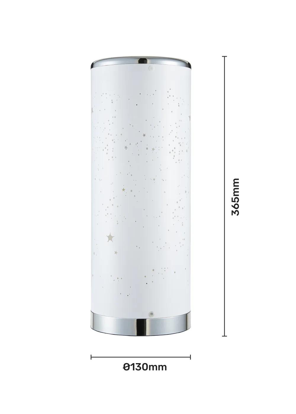 Glow LED Starburst Cylinder Table Lamp with Remote Control (36.5cm x 13cm) - One Size Image 5