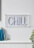 Glow Chill Blue Neon Acrylic Light Box (15cm x 30cm) - One Size Image 4