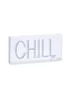 Glow Chill Blue Neon Acrylic Light Box (15cm x 30cm) - One Size Image 2