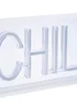 Glow Chill Blue Neon Acrylic Light Box (15cm x 30cm) - One Size Image 3