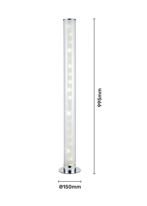 Glow LED Galaxy Cylinder Floor Lamp with Remote Control (99.5cm x 15cm) - One Size Image 5