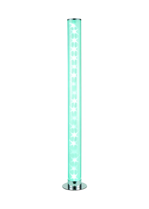 Glow LED Galaxy Cylinder Floor Lamp with Remote Control (99.5cm x 15cm) - One Size Image 2