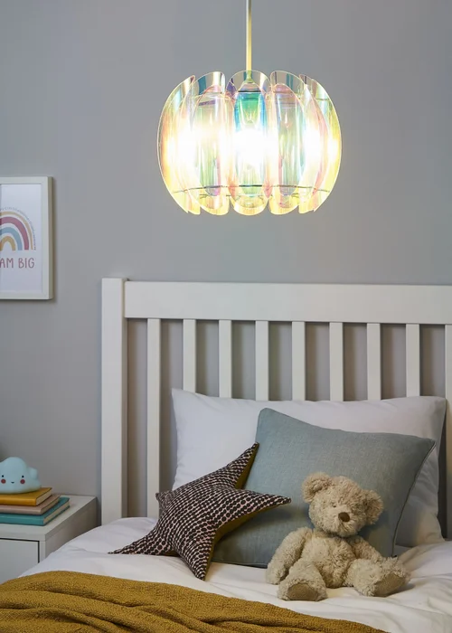 Glow Taco Iridescent Easyfit Light Shade (22cm x 30cm) - One Size Image 1