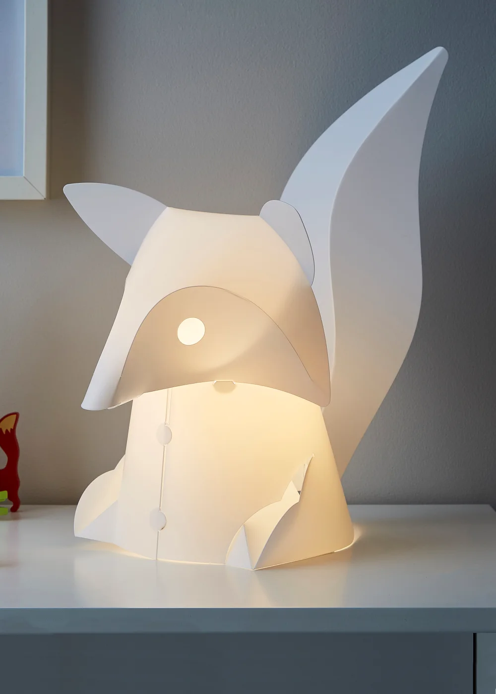 Glow Fox Table Lamp (35cm x 16.5cm) - One Size Image 1