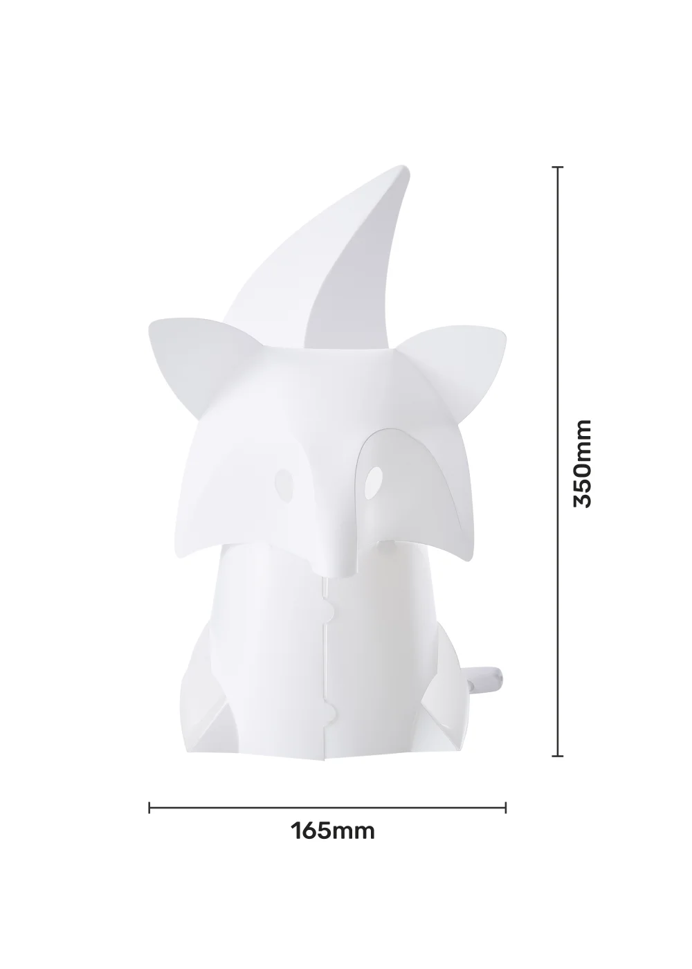 Glow Fox Table Lamp (35cm x 16.5cm) - One Size Image 5