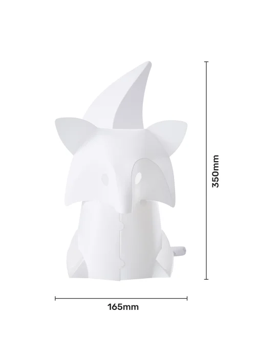 Glow Fox Table Lamp (35cm x 16.5cm) - One Size Image 5