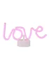 Glow Love Pink Neon Light (16cm x 28cm) - One Size Image 2