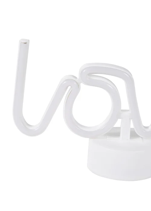 Glow Love Pink Neon Light (16cm x 28cm) - One Size Image 3