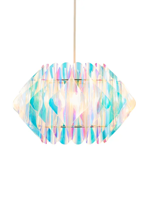 Glow Landon Iridescent Easyfit Light Shade (26cm x 40cm) - One Size Image 2