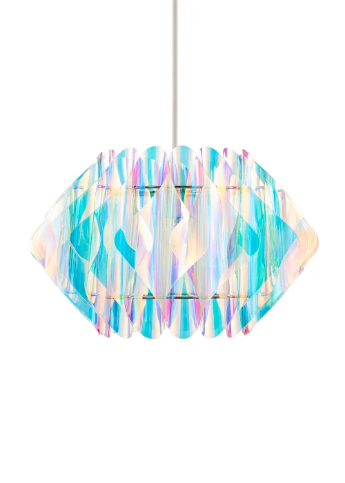 Glow Landon Iridescent Easyfit Light Shade (26cm x 40cm) - One Size Image 4