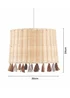 Glow Rattan Tassle Easyfit Light Shade (24cm x 30cm) - One Size Image 5