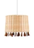 Glow Rattan Tassle Easyfit Light Shade (24cm x 30cm) - One Size Image 2