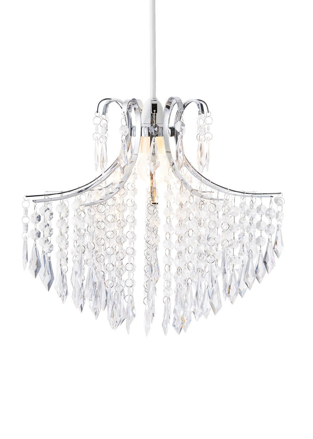 Glow Acrylic Droplet Easyfit Ceiling Light (30cm x 35cm) - One Size Image 2