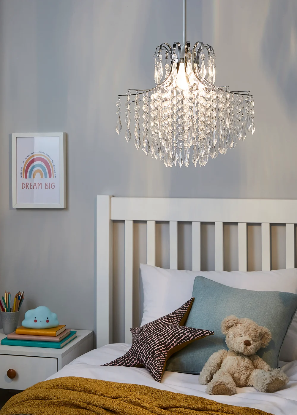 Glow Acrylic Droplet Easyfit Ceiling Light (30cm x 35cm) - One Size Image 1