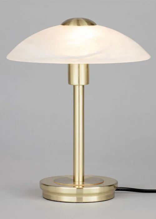 BHS Archie Touch Lamp Satin Brass(27cm x 20cm) - One Size Image 4
