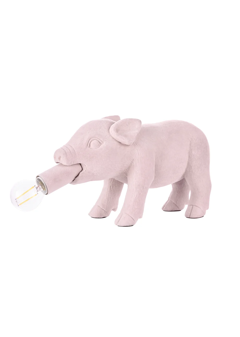 BHS Hilda Pink Pig Table Lamp (16cm x 35cm) - One Size Image 1