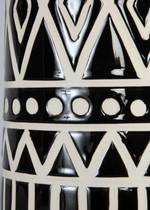 BHS Odin Tribal Table Lamp Black (62cm x 34cm) - One Size Image 5