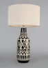 BHS Odin Tribal Table Lamp Black (62cm x 34cm) - One Size Image 4