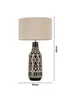 BHS Odin Tribal Table Lamp Black (62cm x 34cm) - One Size Image 6