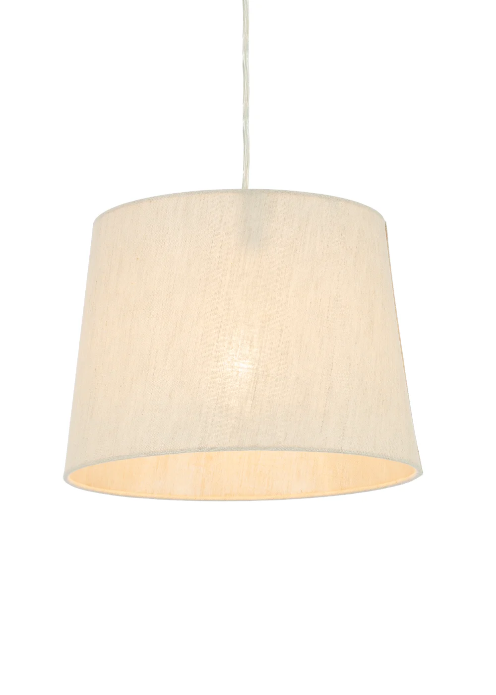 BHS Lang Linen Easyfit Shade Cream (22cm x 30cm) - One Size Image 2