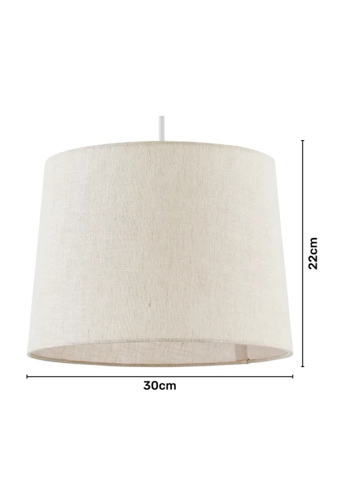 BHS Lang Linen Easyfit Shade Cream (22cm x 30cm) - One Size Image 5