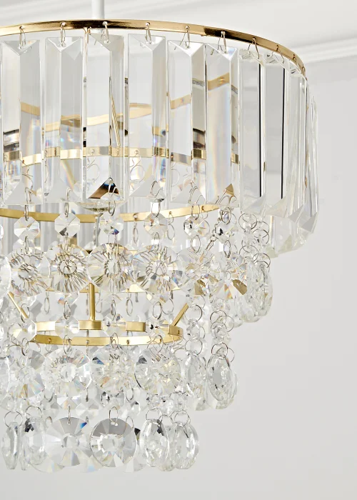 BHS Paladina Easyfit Ceiling Light Brass (25cm x 25cm) - One Size Image 3