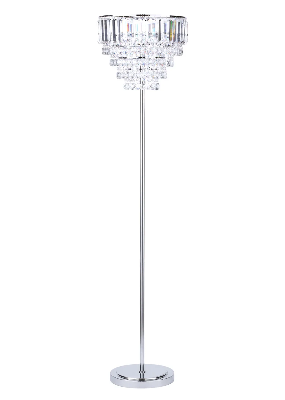 BHS Chrome Paladina Floor Lamp - One Size Image 3