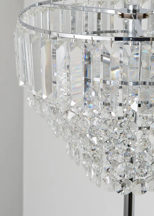 BHS Chrome Paladina Floor Lamp - One Size Image 4