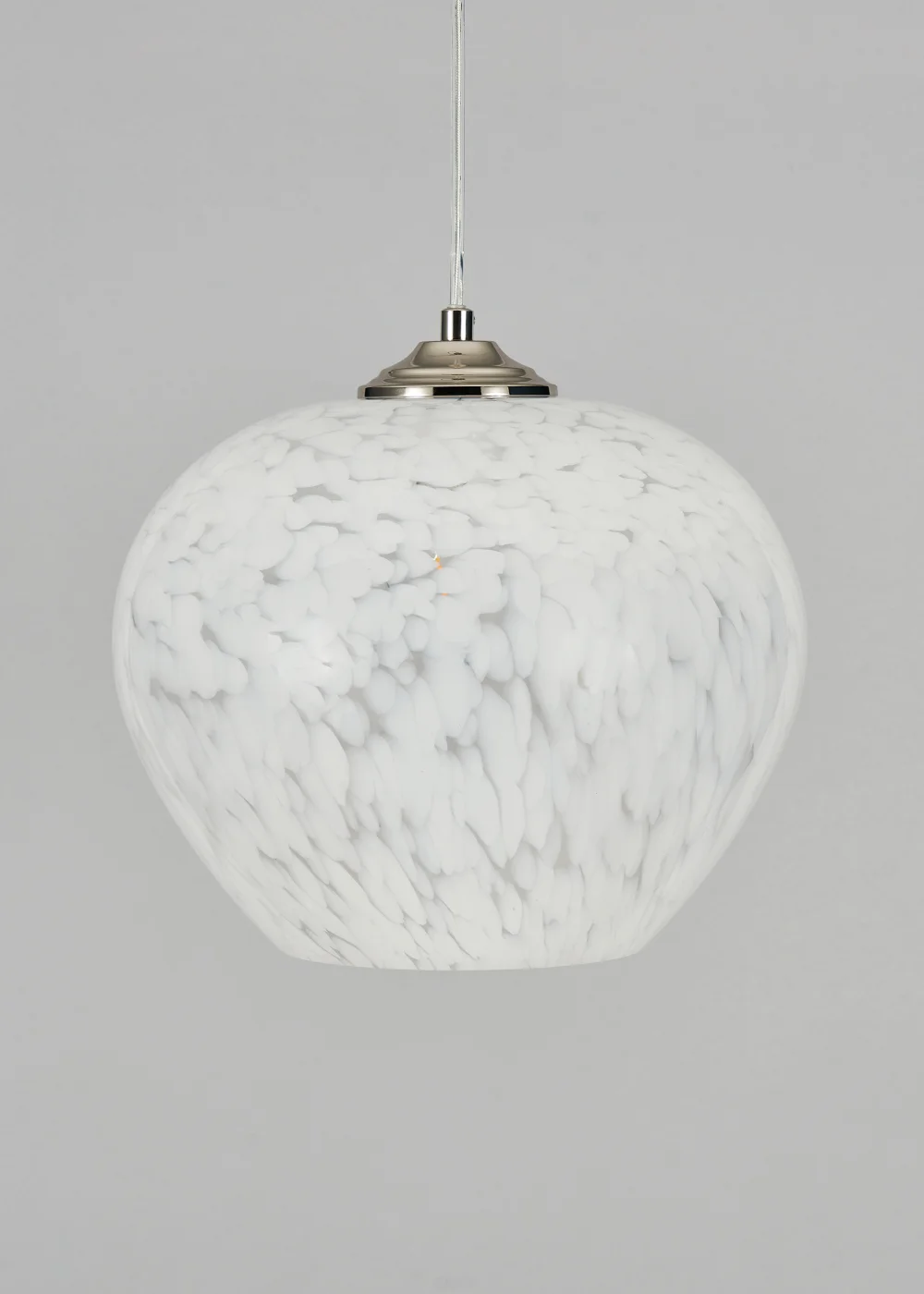 BHS Agnes Flakestone Ceiling Pendant Satin Nickel - One Size Image 3