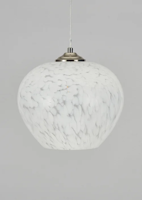 BHS Agnes Flakestone Ceiling Pendant Satin Nickel - One Size Image 3